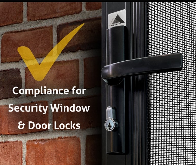 image presents security door lock